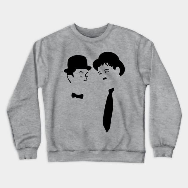 Laurel and Hardy Crewneck Sweatshirt by Slightly Unhinged